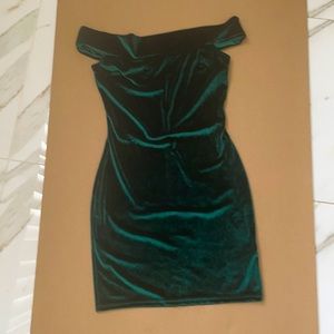 Urban outfitters velvet emerald dress size XS